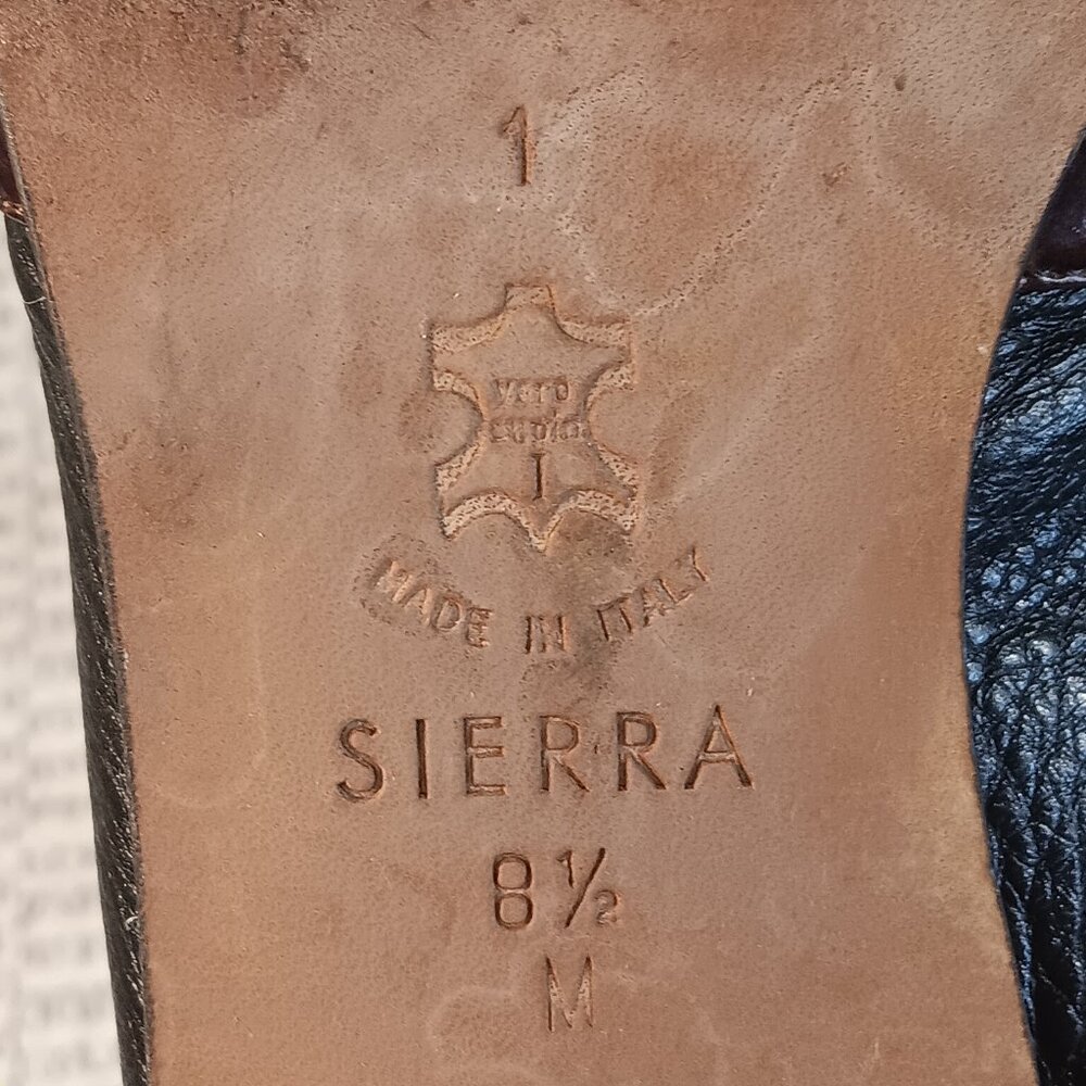 Brighton 'Sierra' Women's Croc Print Leather Mule Slides Made In Italy Sz 8.5 M - Picture 12 of 13